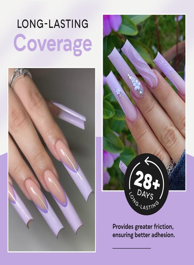 SUNUV Long Straight Nail Tips 500 PCS Extra Long Fake Nails Pre-shaped Half Cover Acrylic Press On Nails for Salon and DIY at Home - Image 5